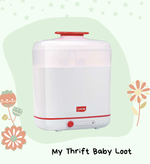 Preloved Luvlap baby bottle steam steriliser